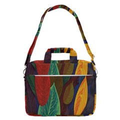 Leaves, Colorful, Desenho, Falling, Macbook Pro 16  Shoulder Laptop Bag by nateshop
