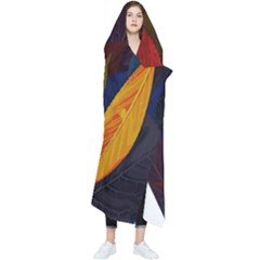 Leaves, Colorful, Desenho, Falling, Wearable Blanket