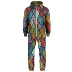 Mandala Pattern Abstract , Mandala, Pattern, Abstract Hooded Jumpsuit (men) by nateshop