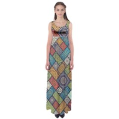 Mandala Pattern Abstract , Mandala, Pattern, Abstract Empire Waist Maxi Dress