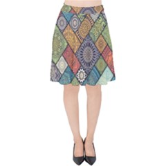 Mandala Pattern Abstract , Mandala, Pattern, Abstract Velvet High Waist Skirt by nateshop