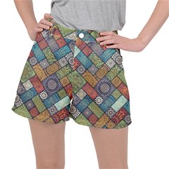 Mandala Pattern Abstract , Mandala, Pattern, Abstract Women s Ripstop Shorts