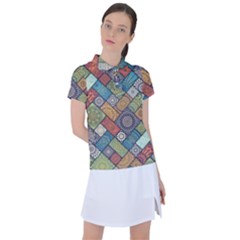 Mandala Pattern Abstract , Mandala, Pattern, Abstract Women s Polo T-shirt