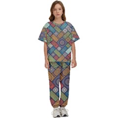 Mandala Pattern Abstract , Mandala, Pattern, Abstract Kids  T-shirt And Pants Sports Set