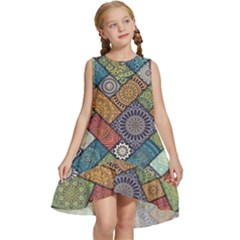 Mandala Pattern Abstract , Mandala, Pattern, Abstract Kids  Frill Swing Dress by nateshop