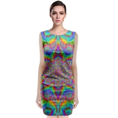 Mandala, Pattern, Abstraction, Colorful, Hd Phone Classic Sleeveless Midi Dress