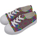 Mandala, Pattern, Abstraction, Colorful, Hd Phone Kids  Low Top Canvas Sneakers View2