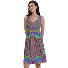 Mandala, Pattern, Abstraction, Colorful, Hd Phone Classic Skater Dress