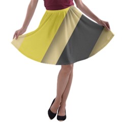 Minimalist, Abstract, Android, Background, Desenho A-line Skater Skirt by nateshop