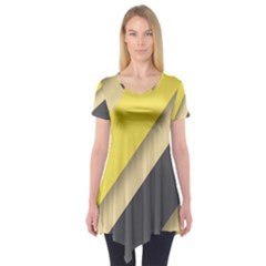 Minimalist, Abstract, Android, Background, Desenho Short Sleeve Tunic 