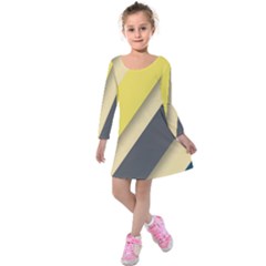 Minimalist, Abstract, Android, Background, Desenho Kids  Long Sleeve Velvet Dress by nateshop