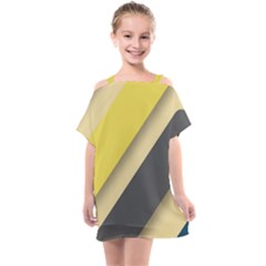 Minimalist, Abstract, Android, Background, Desenho Kids  One Piece Chiffon Dress