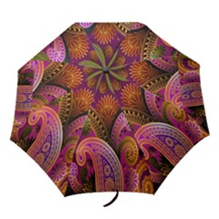 Paisley Pattern, Abstract Colorful, Texture Background, Hd Folding Umbrellas by nateshop