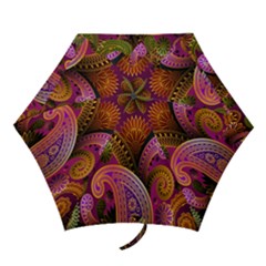 Paisley Pattern, Abstract Colorful, Texture Background, Hd Mini Folding Umbrellas by nateshop