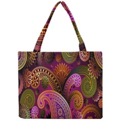Paisley Pattern, Abstract Colorful, Texture Background, Hd Mini Tote Bag