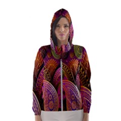 Paisley Pattern, Abstract Colorful, Texture Background, Hd Women s Hooded Windbreaker by nateshop