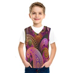 Paisley Pattern, Abstract Colorful, Texture Background, Hd Kids  Basketball Tank Top by nateshop