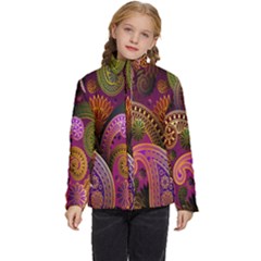 Paisley Pattern, Abstract Colorful, Texture Background, Hd Kids  Puffer Bubble Jacket Coat by nateshop