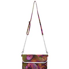 Paisley Pattern, Abstract Colorful, Texture Background, Hd Mini Crossbody Handbag by nateshop