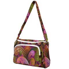 Paisley Pattern, Abstract Colorful, Texture Background, Hd Front Pocket Crossbody Bag by nateshop