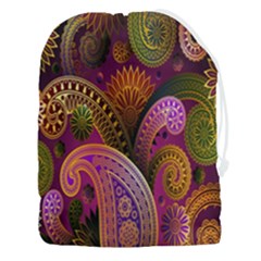 Paisley Pattern, Abstract Colorful, Texture Background, Hd Drawstring Pouch (3xl) by nateshop