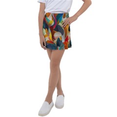 Pattern Calorful Kids  Tennis Skirt by nateshop