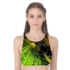 Machine Technology Circuit Electronic Computer Technics Detail Psychedelic Abstract Pattern Tank Bikini Top