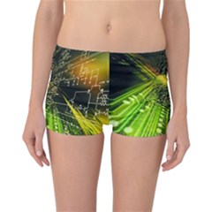 Machine Technology Circuit Electronic Computer Technics Detail Psychedelic Abstract Pattern Reversible Boyleg Bikini Bottoms