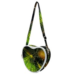 Machine Technology Circuit Electronic Computer Technics Detail Psychedelic Abstract Pattern Heart Shoulder Bag