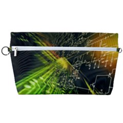 Machine Technology Circuit Electronic Computer Technics Detail Psychedelic Abstract Pattern Handbag Organizer