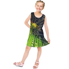 Machine Technology Circuit Electronic Computer Technics Detail Psychedelic Abstract Pattern Kids  Tunic Dress