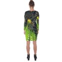 Machine Technology Circuit Electronic Computer Technics Detail Psychedelic Abstract Pattern Asymmetric Cut-Out Shift Dress View2