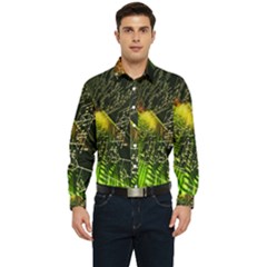 Machine Technology Circuit Electronic Computer Technics Detail Psychedelic Abstract Pattern Men s Long Sleeve  Shirt