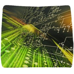 Machine Technology Circuit Electronic Computer Technics Detail Psychedelic Abstract Pattern Seat Cushion