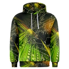 Machine Technology Circuit Electronic Computer Technics Detail Psychedelic Abstract Pattern Men s Overhead Hoodie by Sarkoni