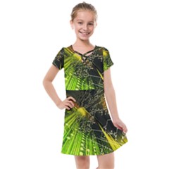 Machine Technology Circuit Electronic Computer Technics Detail Psychedelic Abstract Pattern Kids  Cross Web Dress