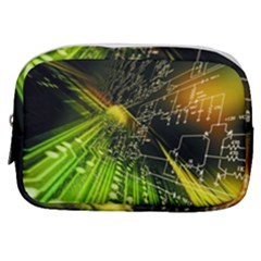 Machine Technology Circuit Electronic Computer Technics Detail Psychedelic Abstract Pattern Make Up Pouch (Small)