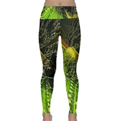 Machine Technology Circuit Electronic Computer Technics Detail Psychedelic Abstract Pattern Lightweight Velour Classic Yoga Leggings