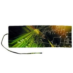 Machine Technology Circuit Electronic Computer Technics Detail Psychedelic Abstract Pattern Roll Up Canvas Pencil Holder (M)