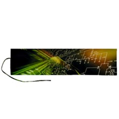 Machine Technology Circuit Electronic Computer Technics Detail Psychedelic Abstract Pattern Roll Up Canvas Pencil Holder (L)