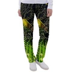 Machine Technology Circuit Electronic Computer Technics Detail Psychedelic Abstract Pattern Women s Casual Pants