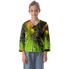 Machine Technology Circuit Electronic Computer Technics Detail Psychedelic Abstract Pattern Kids  Sailor Shirt