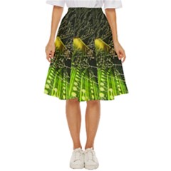 Machine Technology Circuit Electronic Computer Technics Detail Psychedelic Abstract Pattern Classic Short Skirt by Sarkoni