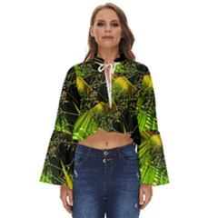 Machine Technology Circuit Electronic Computer Technics Detail Psychedelic Abstract Pattern Boho Long Bell Sleeve Top