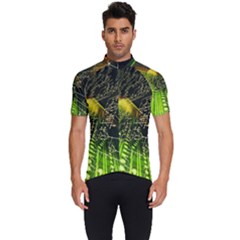 Machine Technology Circuit Electronic Computer Technics Detail Psychedelic Abstract Pattern Men s Short Sleeve Cycling Jersey