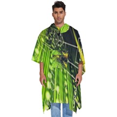 Machine Technology Circuit Electronic Computer Technics Detail Psychedelic Abstract Pattern Men s Hooded Rain Ponchos