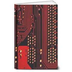 Technology Computer Circuit 8  X 10  Hardcover Notebook by Sarkoni