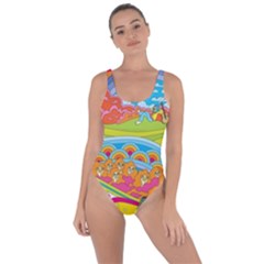 Vintage 1960s Psychedelic Bring Sexy Back Swimsuit