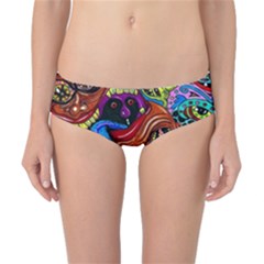 Psychedelic Trippy Hippie  Weird Art Classic Bikini Bottoms