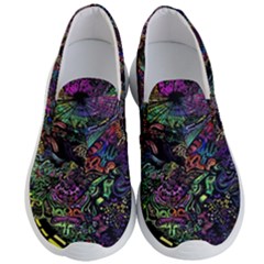 Trippy Dark Psychedelic Men s Lightweight Slip Ons